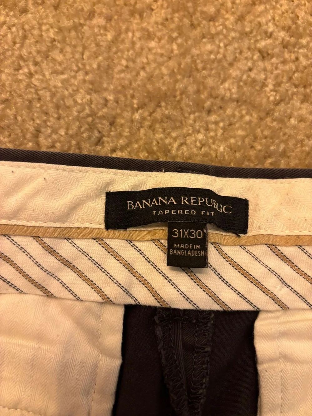 Banana Republic Tapered Fit Chinos in Dark Brown